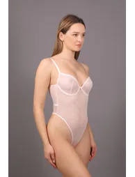 Non-padded Lace Snap Bodysuit C15092 - 3
