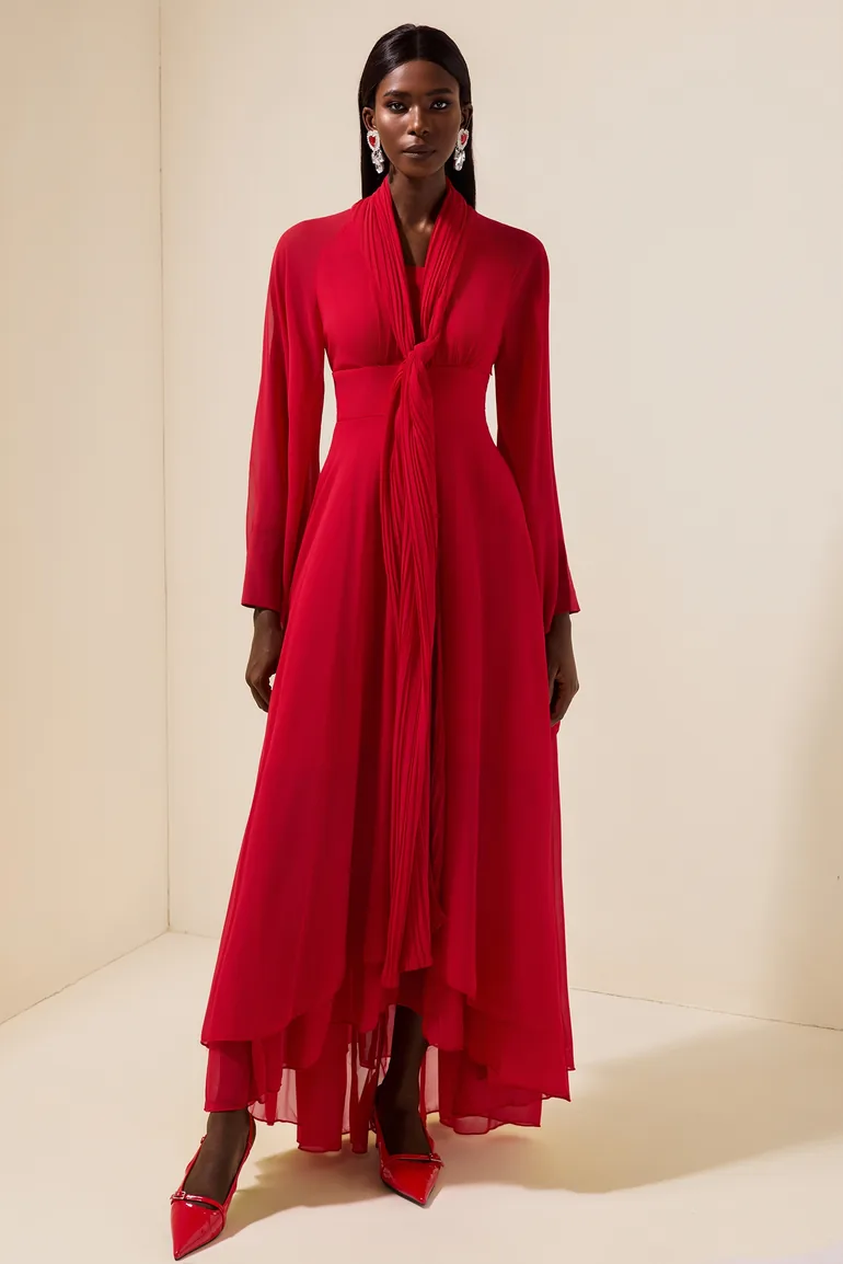 solid flowy dress Solid Maxi Dress main image 0