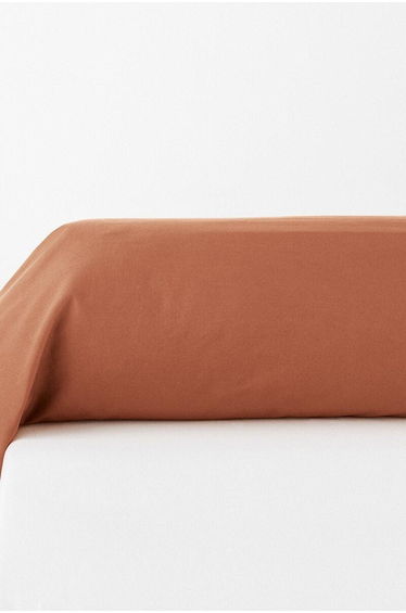 Scenario Plain 100% Washed Cotton Bolster Cover