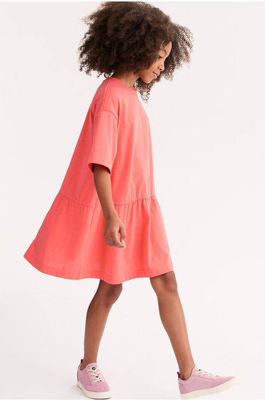 Short Sleeve Mini Dress in Heavy Jersey
