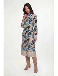 Floral Mix Print Shirt Dress