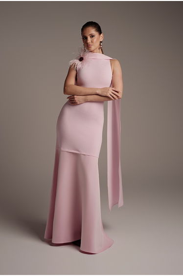 Rose Crepe Dress