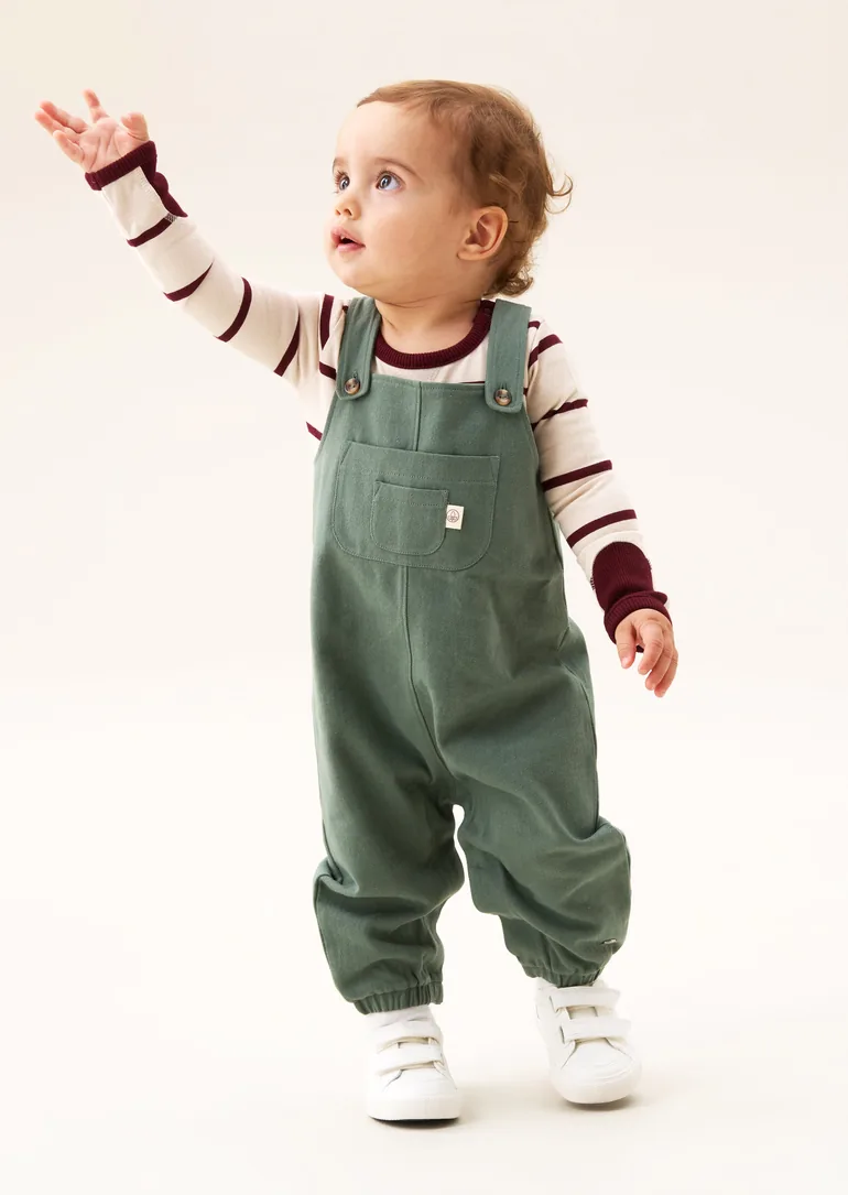 George Mini Twill Dungaree Set - 4