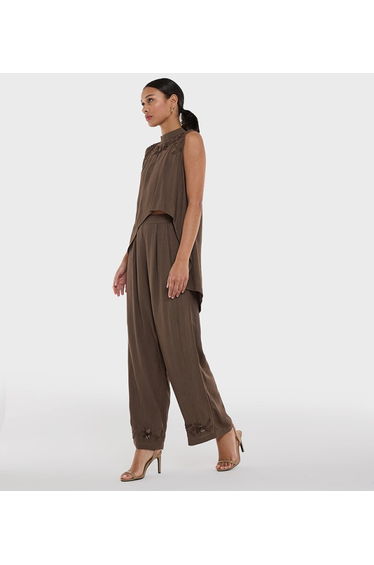 Women's Embellished hem Trousers