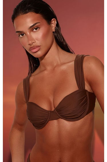 Chocolate Underwired Bikini Top