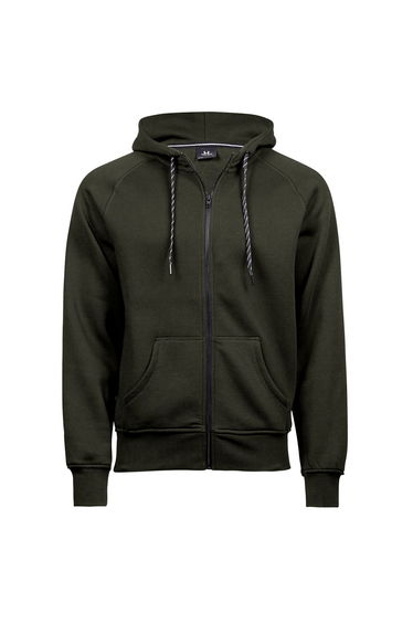 Tee Jays Mens Fashion Full Zip Hoodie - Dark Olive