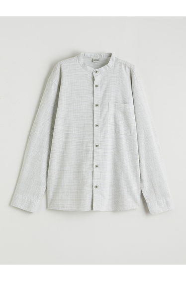 Mandarin Collar Shirt for Boys