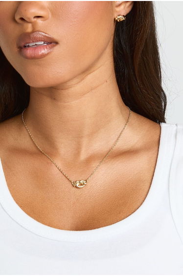 Knot Detail Jewellery Set - gold