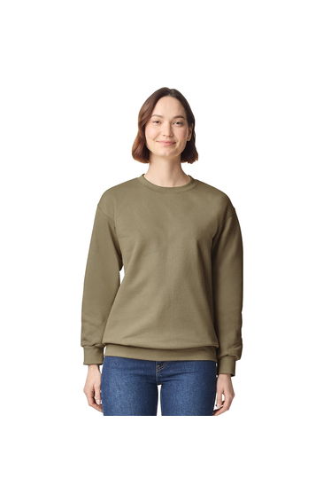 Gildan Unisex Adult Hammer Maxweight Crew Neck Sweatshirt - Olive Green