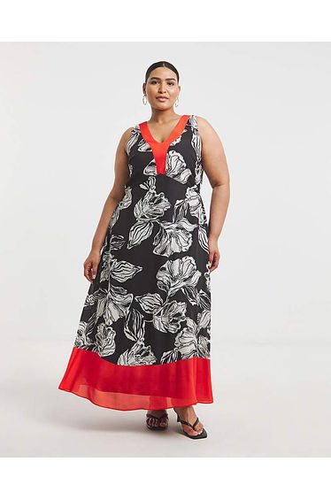 Joanna Hope Border Print Dress