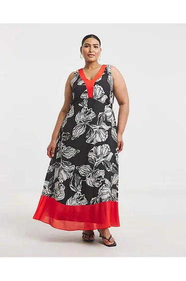 Joanna Hope Border Print Dress