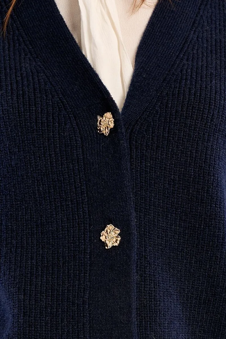 Sleeveless V-Neck Cardigan - 4