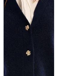 Sleeveless V-Neck Cardigan - 4