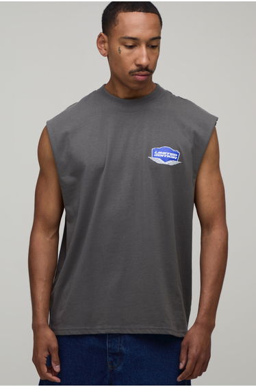 Oversized Boxy Limited Edition Tank - grey