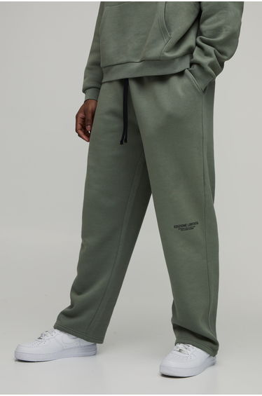 Baggy Fit Printed Jogger - vintage khaki