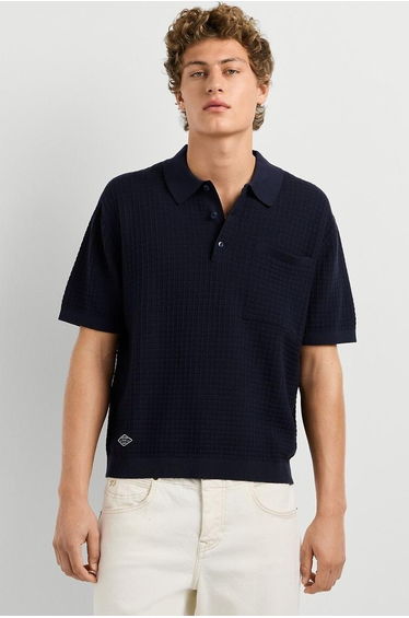 Dylan Knitted Short Sleeve Polo Shirt