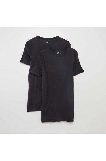 2-Pack Basic T-Shirts BLACK