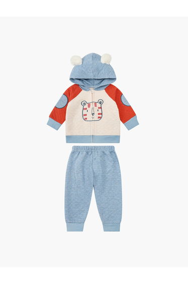 Baby Graphic Quilted Hoodie and Joggers Set
