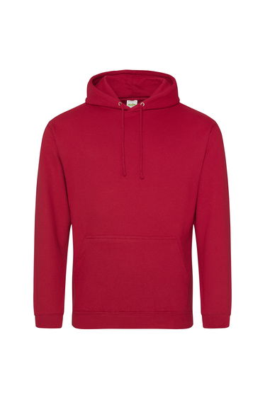 Awdis Unisex College Hooded Sweatshirt / Hoodie - Fire Red