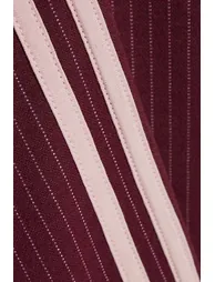 Girls Red Pinstripe Wide Leg Trousers - 2