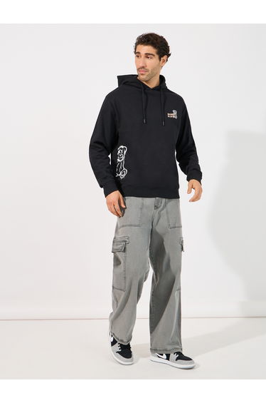 Teddy Graphic Print Relaxed Fit Hoodie