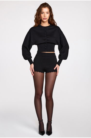 Knit Cardigan in Black