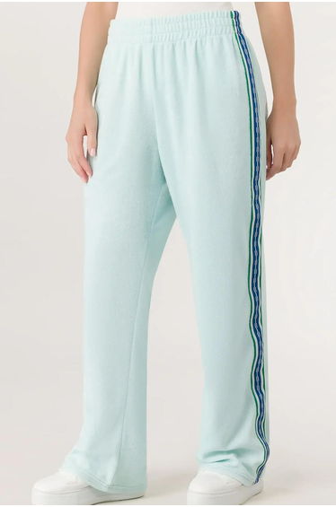 Velour Track Pants - SEASONAL LIGHT BLUE