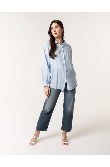 Diamante Detailed Classic Shirt