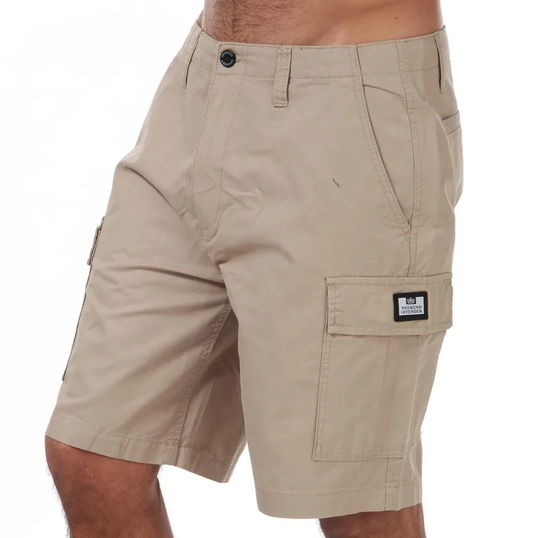 Men's Weekend Offender High Desert Cargo Short in Cream - 1