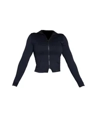 Shape Black Branded Double Zip Gym Top - 4