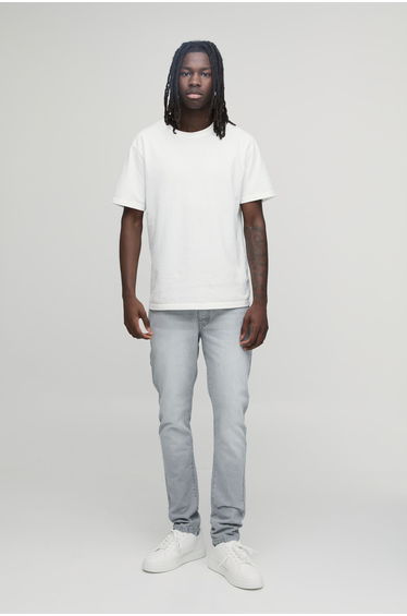 Basic Slim Fit Jeans - grey