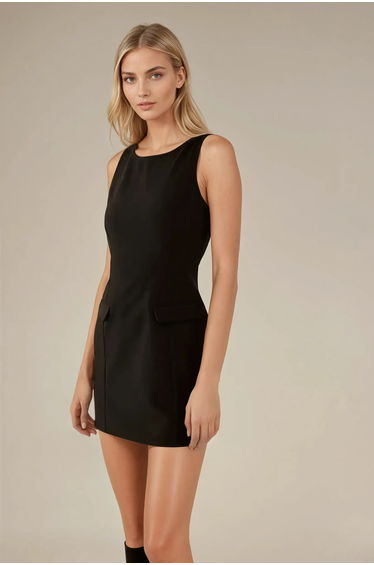 Tailored Volume Mini Dress