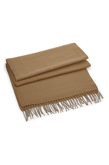 Beechfield Unisex Classic Woven Oversized Scarf - Biscuit