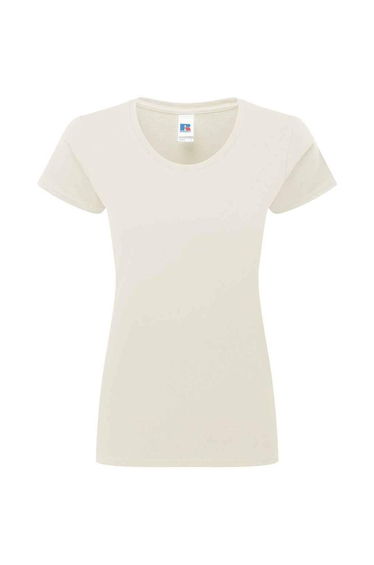 Russell Womens/Ladies Authentic Ringspun Cotton Classic T-Shirt - Natural