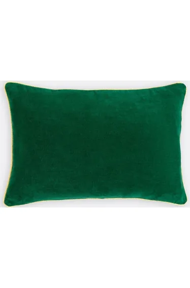Gusali Rectangular Two-Tone Cushion Cover 60x40cm in Velour