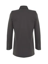 Gray Zippered Closure Cachet Coat - 7