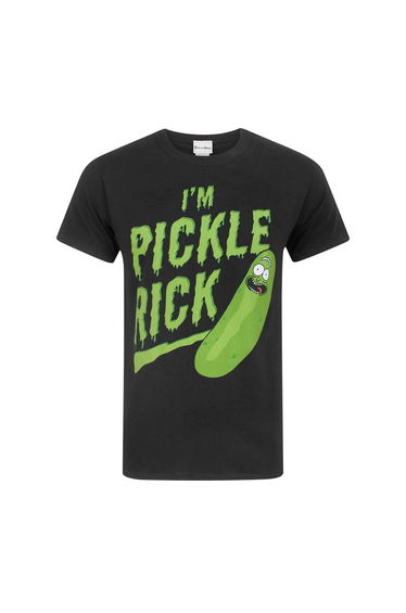 Rick And Morty Mens I´m Pickle Rick Short-Sleeved T-Shirt - Black/Green