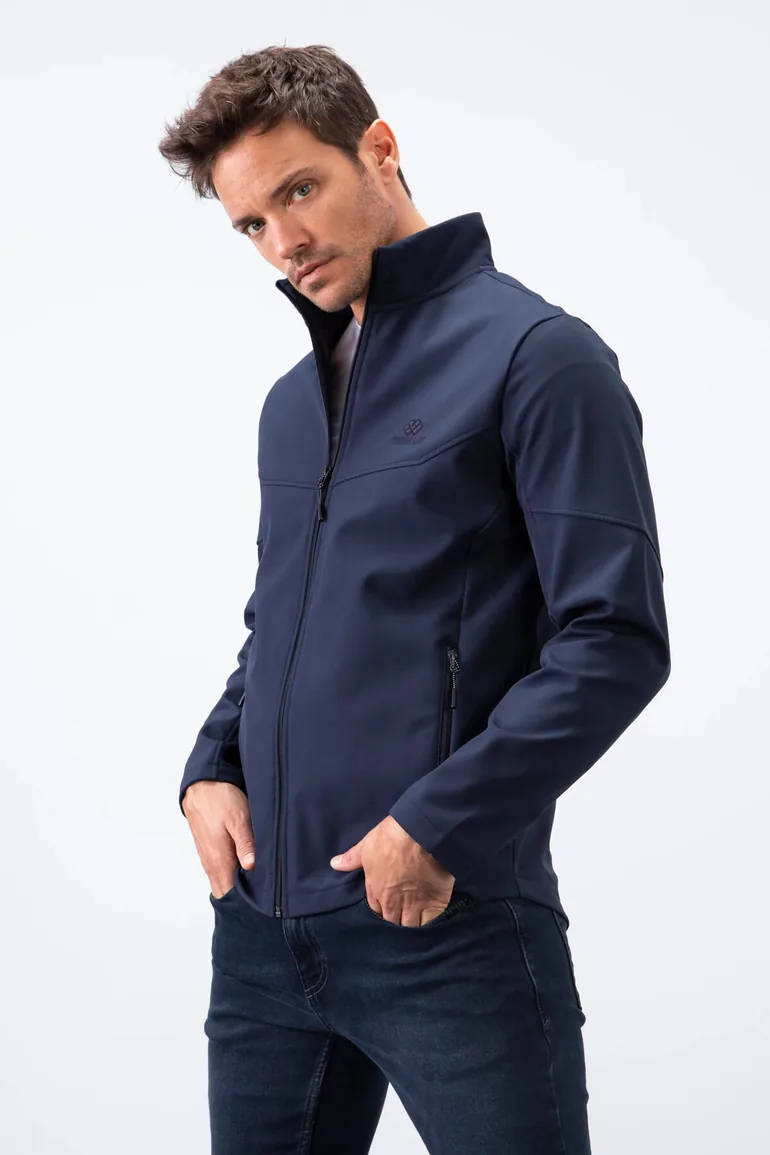 TOMMY Men's Solid Scuba Zip-Front Jacket - 5