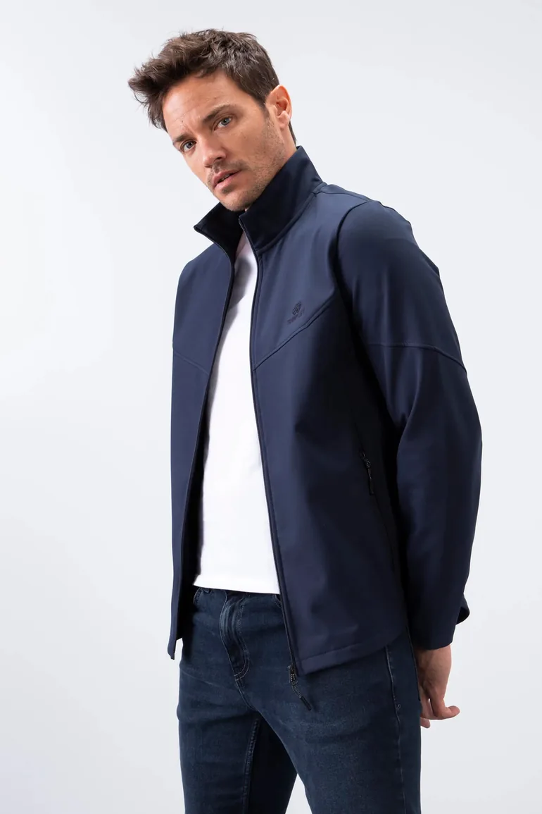 TOMMY Men's Solid Scuba Zip-Front Jacket - 4