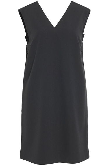 V-Neck Mini Dress with Bow Detail On Back