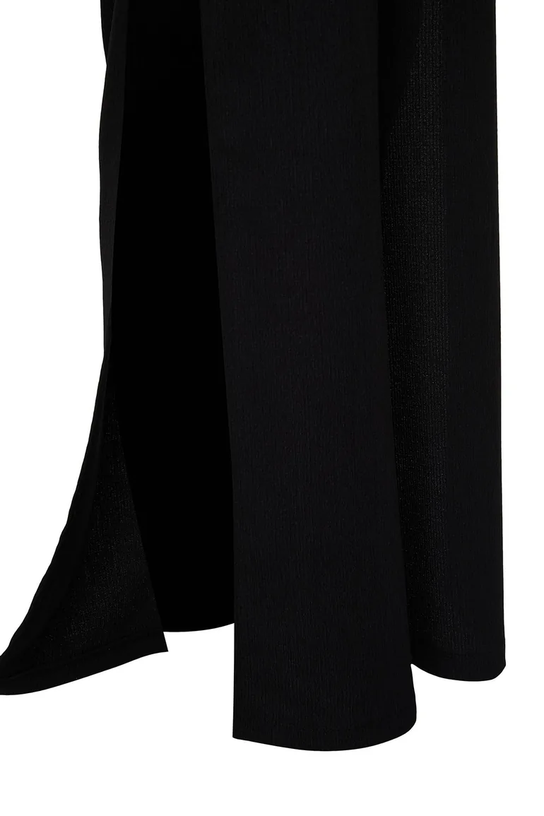 Black Belted Woven Jumpsuit - 7