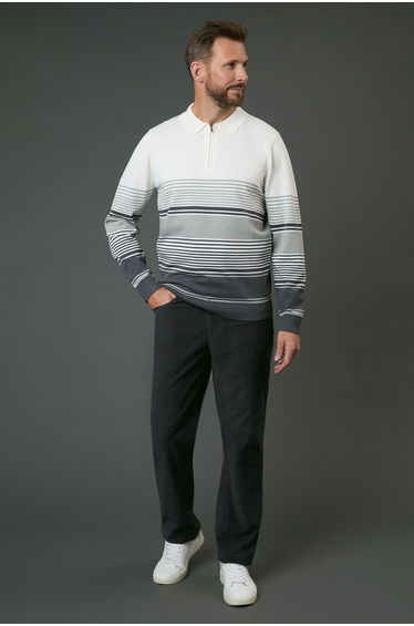 Corduroy Straight Fit 5 Pocket Trousers