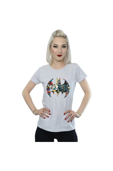 تيشيرت رمادي بأكمام قصيرة