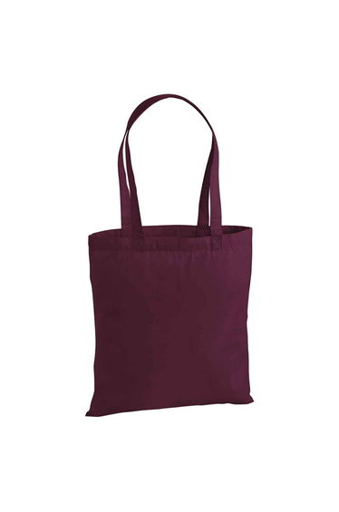 Westford Mill Premium Cotton Tote Bag - Burgundy