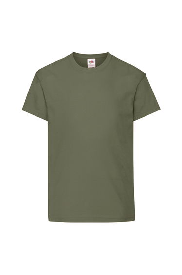 Fruit of the Loom Childrens/Kids Original T-Shirt - Classic Olive