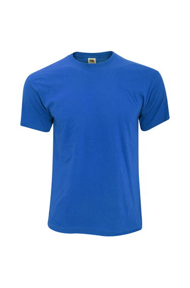 Fruit Of The Loom Mens Screen Stars Original Full Cut Short Sleeve T-Shirt - Royal