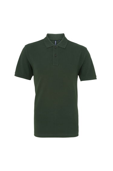 Asquith & Fox Mens Plain Short Sleeve Polo Shirt - Bottle