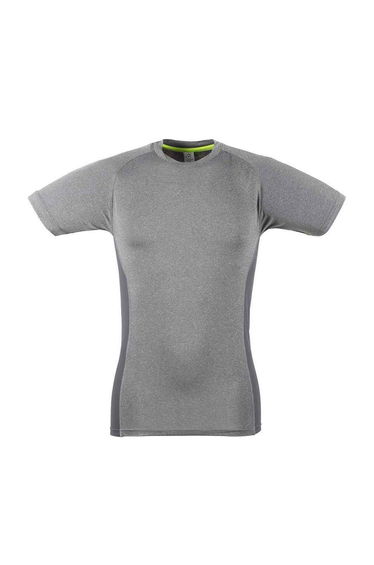 Tombo Mens Slim T-Shirt - Grey Marl/Grey