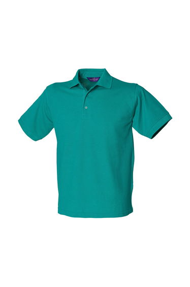 Henbury Mens Polycotton Heavy Polo Shirt - Jade