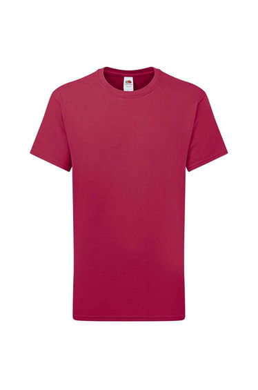 Fruit of the Loom Childrens/Kids Iconic 195 Premium T-Shirt - Cranberry